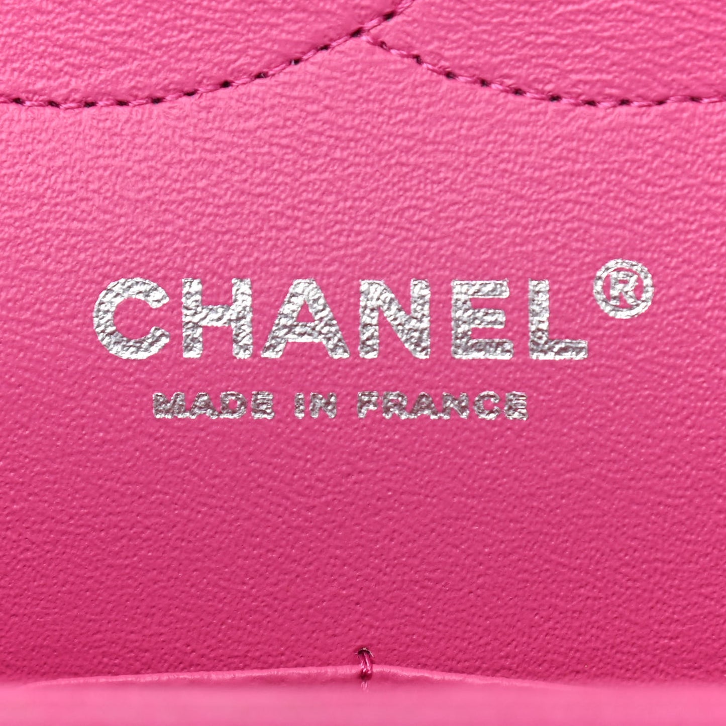 Iridescent Caviar Quilted Jumbo Double Flap Pink