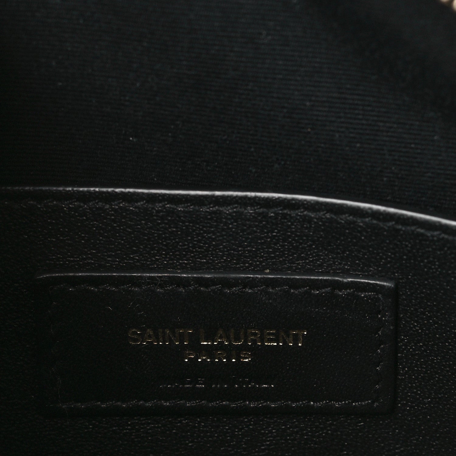 Saint Laurent Lambskin Matelasse Monogram Vicky Camera Bag Black 6 of 10