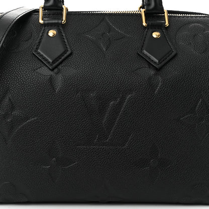 Louis Vuitton Empreinte Monogram Giant Speedy Bandouliere 25 Black 7 of 10