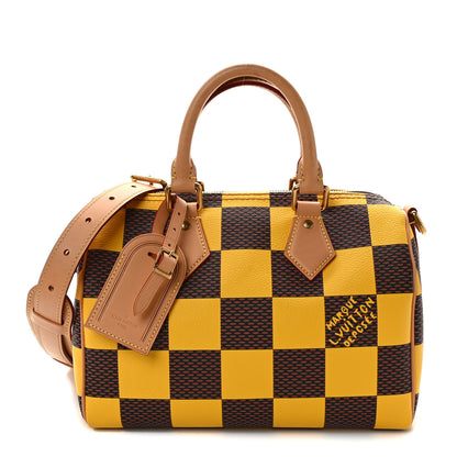 Louis Vuitton LOUIS VUITTON Damier Pop Speedy Bandouliere 25 Jaune Mat 1 of 8