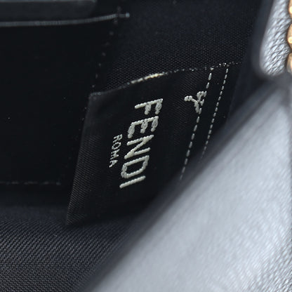 Fendi Vitello Cruise F is Fendi Bi-Color FF 1974 Embossed Envelope Belt Bag Maya Black 6 of 8