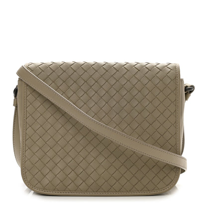 Bottega Veneta Nappa Intrecciato Mini Flap Crossbody Porridge 1 of 11