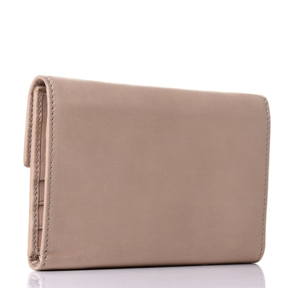 Gucci Calfskin Continental Flap Wallet Beige 2 of 5