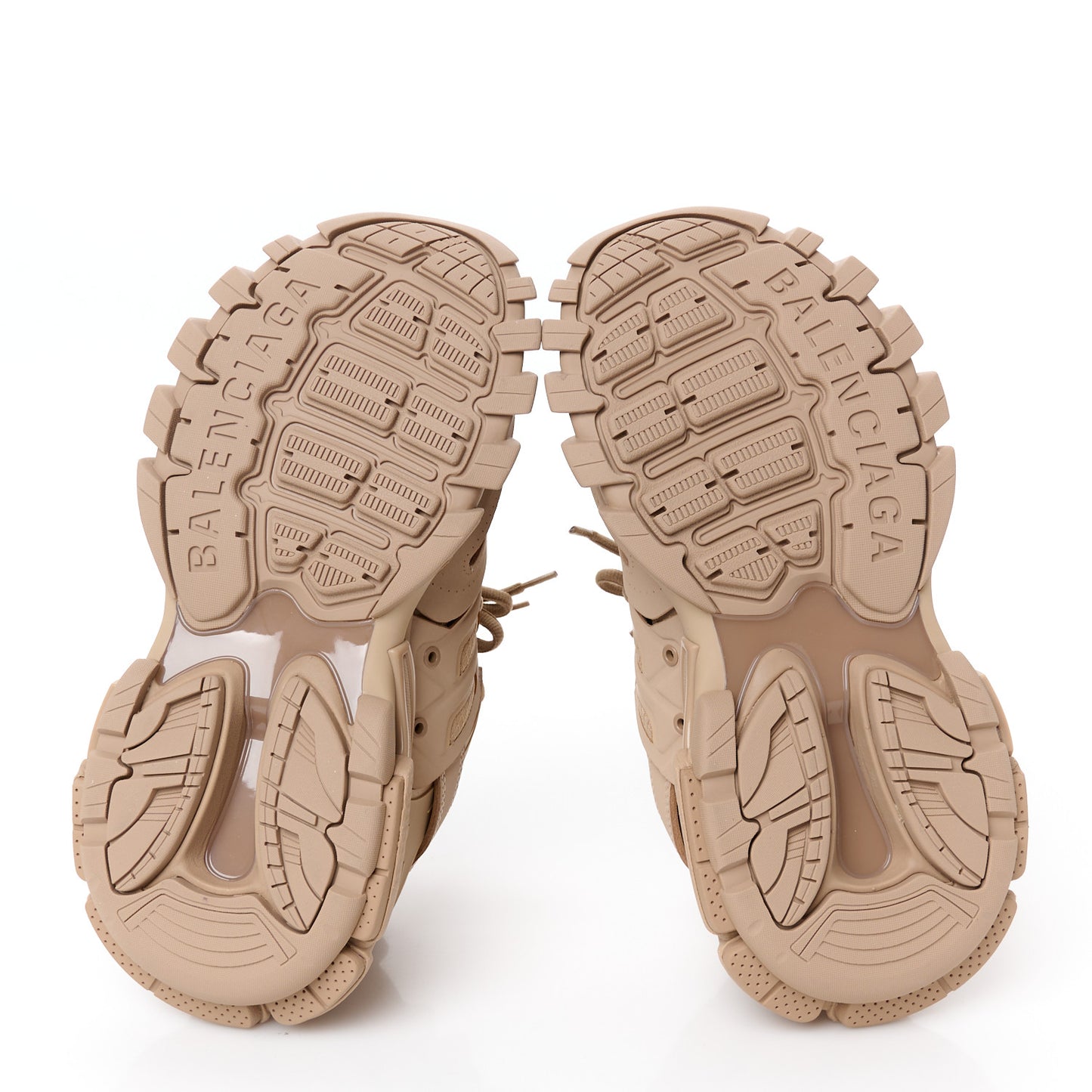 Mesh Rubber Uni-Matte Full Color Womens Track Sneakers 36 Full Beige