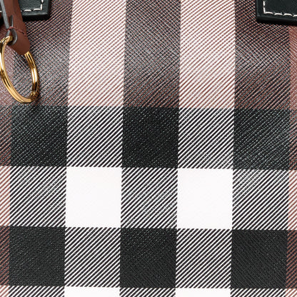 Burberry E-canvas Check Bowling Bag Dark Birch Brown 8 of 10