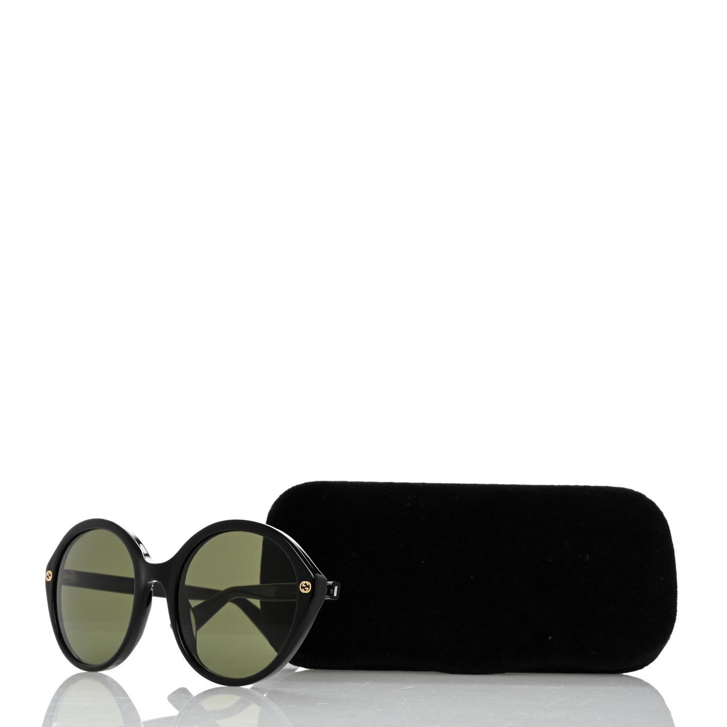 Acetate Round Sunglasses GG0023S Black