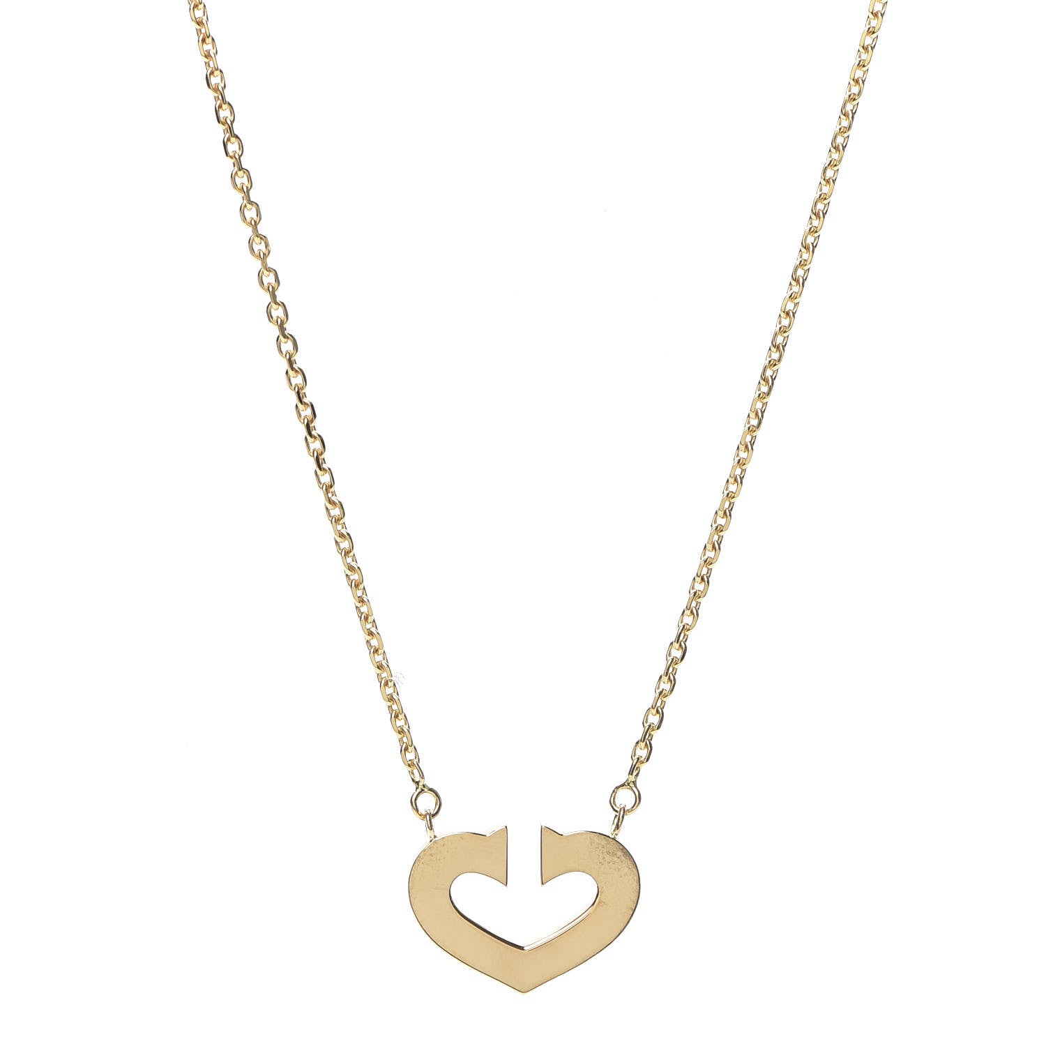Cartier 18K Yellow Gold Medium Hearts and Symbols Necklace 1 of 5