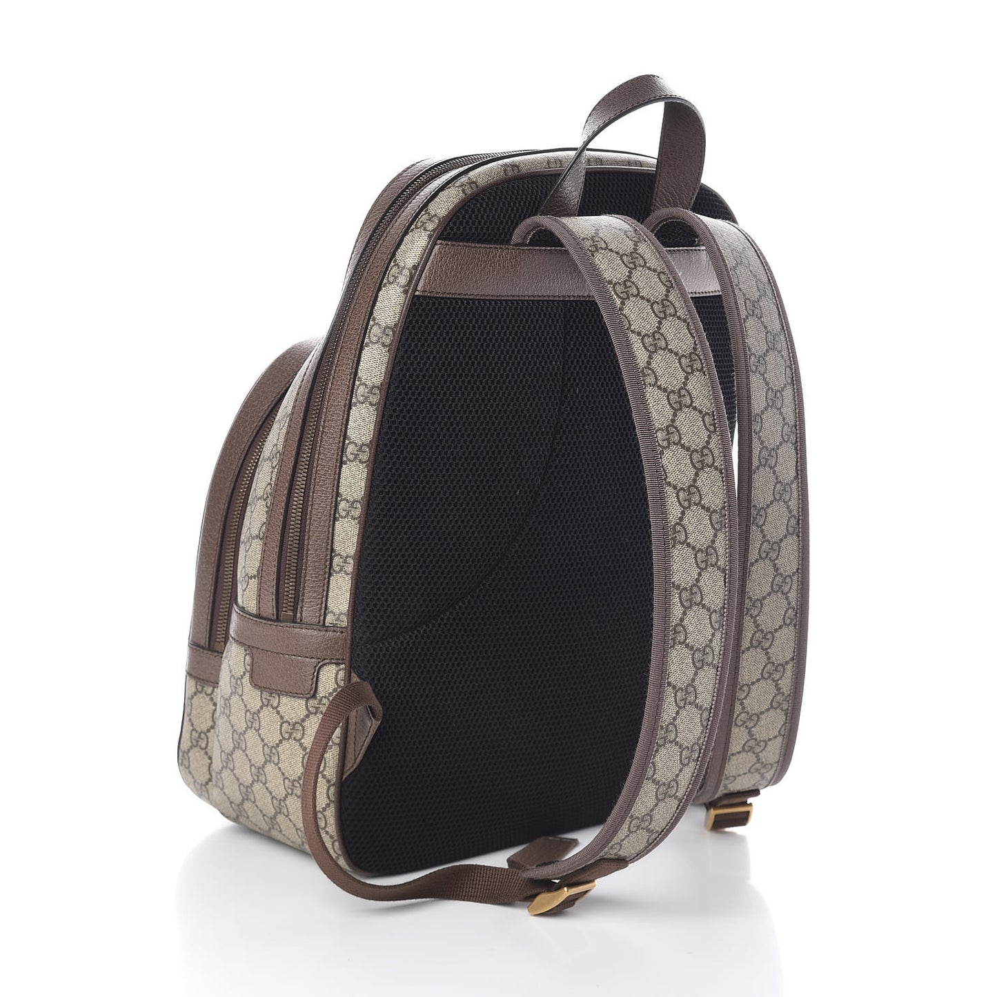 GG Supreme Monogram Medium Ophidia Day Backpack Brown
