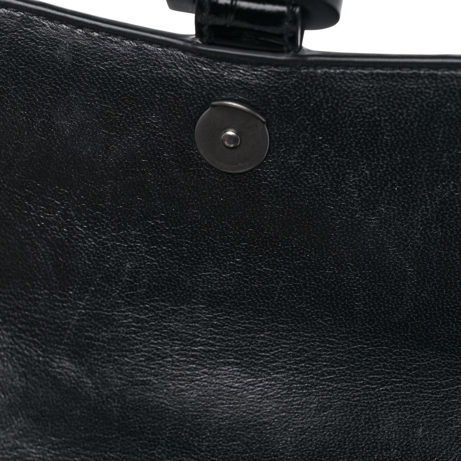 Balenciaga Shiny Calfskin Monochrome Crocodile Embossed Hourglass Top Handle Bag XS Black 11 of 11