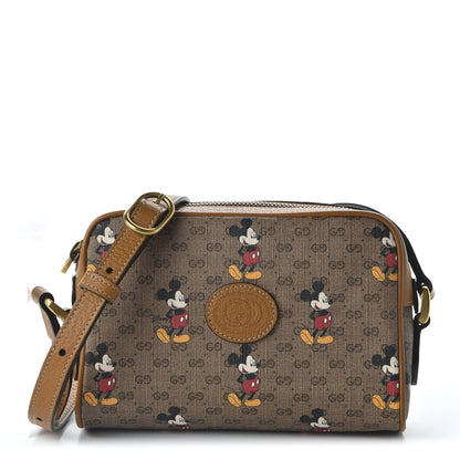 Gucci X DISNEY Mini Vintage GG Supreme Monogram Mickey Mouse Shoulder Bag Beige Vintage Sun Oil 1 of 11