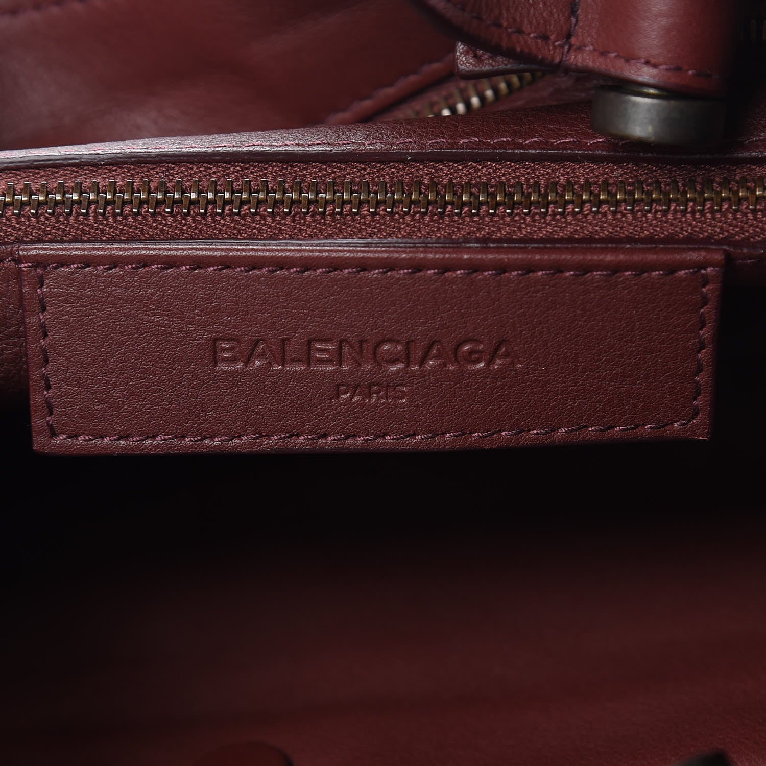 Balenciaga Veau Soyeux Perforated Blackout Hardware S City Rouge Bordeaux 6 of 10