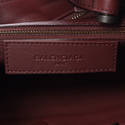 Balenciaga Veau Soyeux Perforated Blackout Hardware S City Rouge Bordeaux 6 of 10