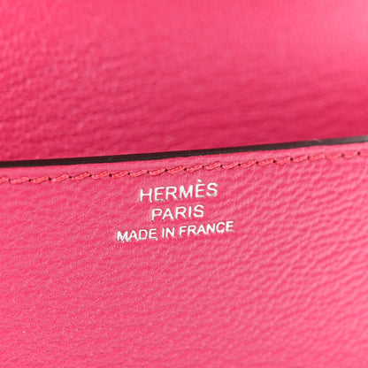 Hermes Chevre Mysore Roulis Slim Wallet Rose Shocking 7 of 7