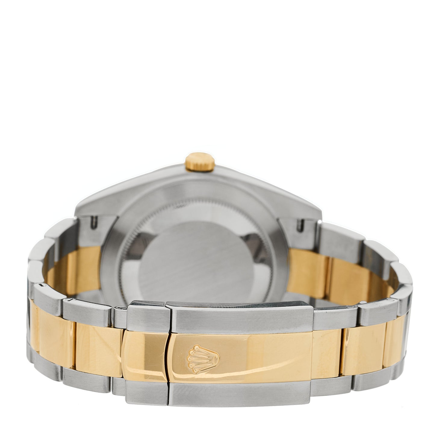 Stainless Steel 18K Yellow Gold 41mm Oyster Perpetual Datejust Watch Black 126303