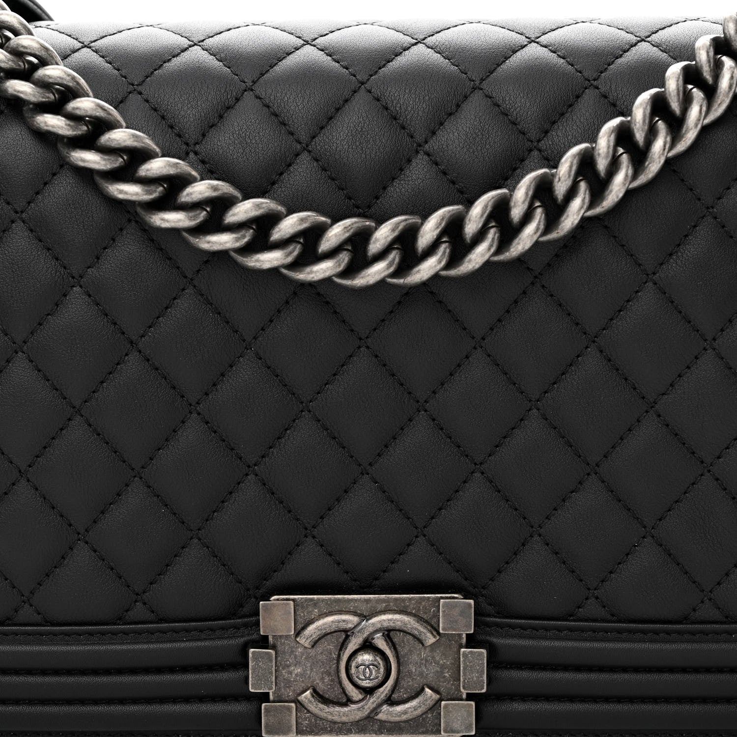 Chanel Calfskin Quilted New Medium Boy Flap Black 8 of 11