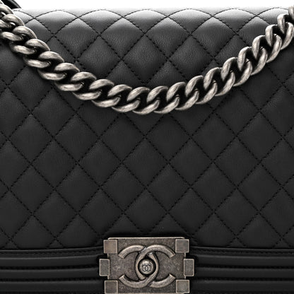 Chanel Calfskin Quilted New Medium Boy Flap Black 8 of 11