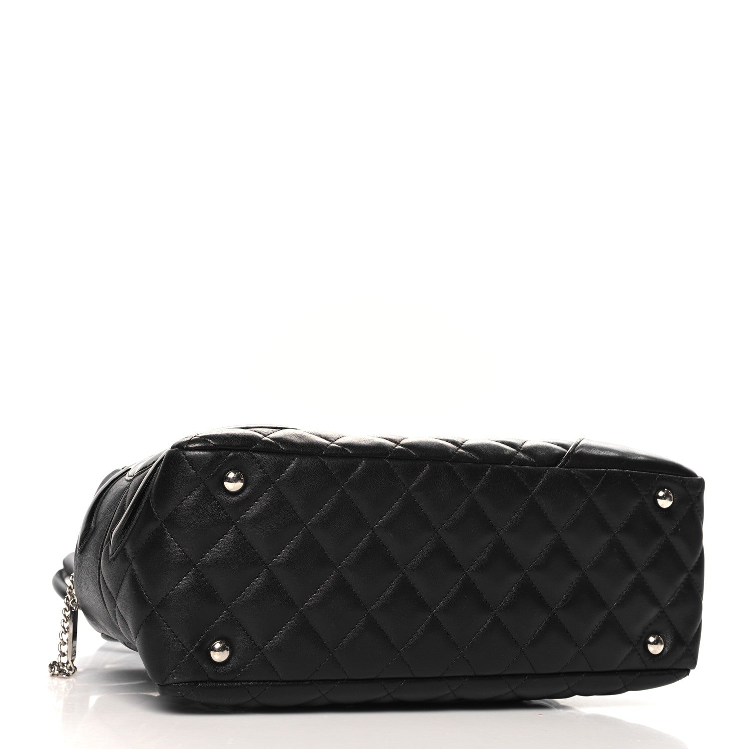 Chanel Calfskin Quilted Large Cambon Bowler Black 4 of 10
