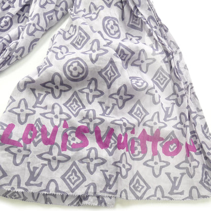 Louis Vuitton Cotton Tahitienne Pareo Scarf Lilac 3 of 3