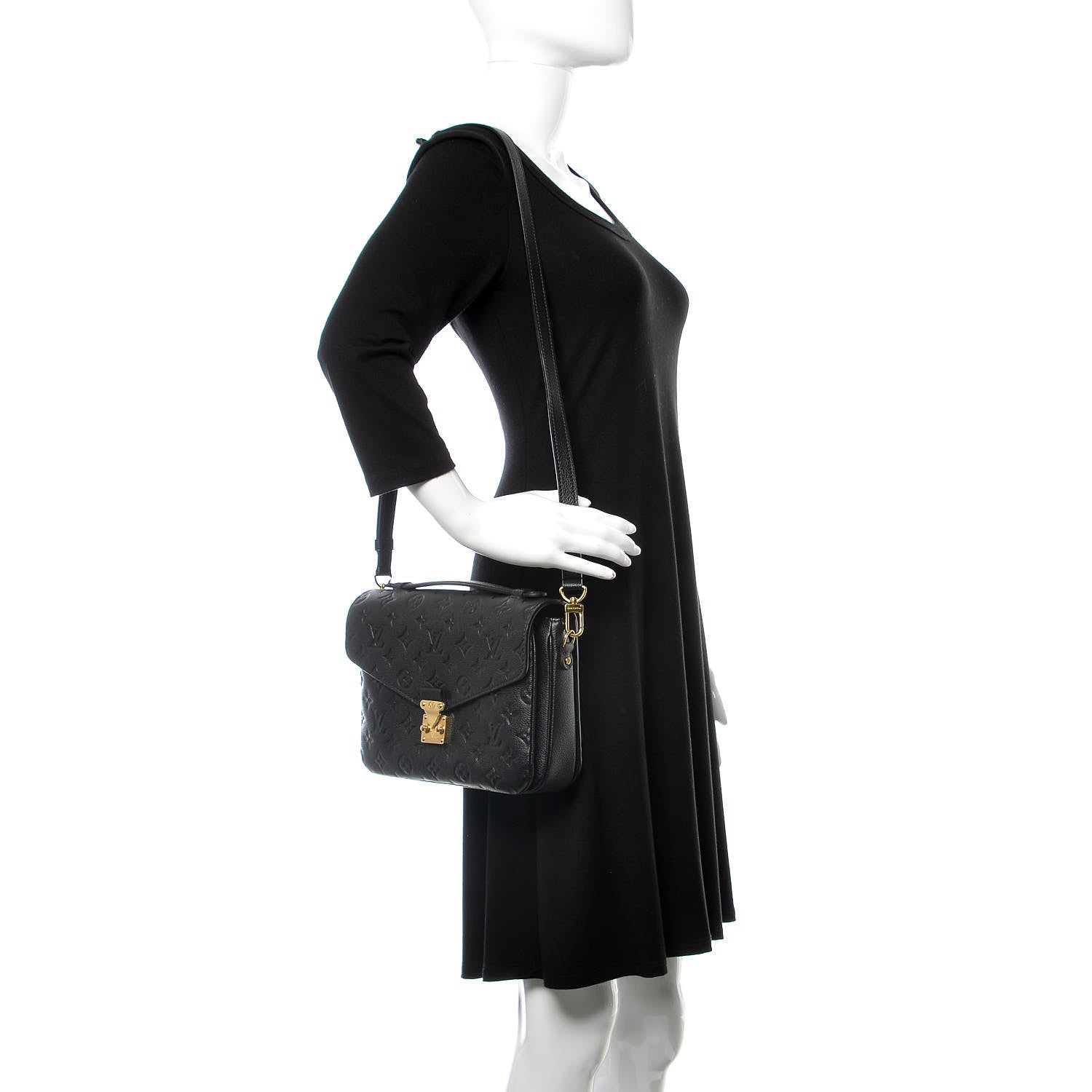 Louis Vuitton Empreinte Pochette Metis Black 2 of 11