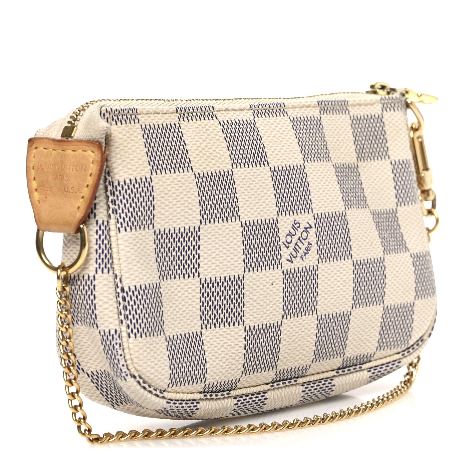 Louis Vuitton Damier Azur Mini Pochette Accessories 3 of 8