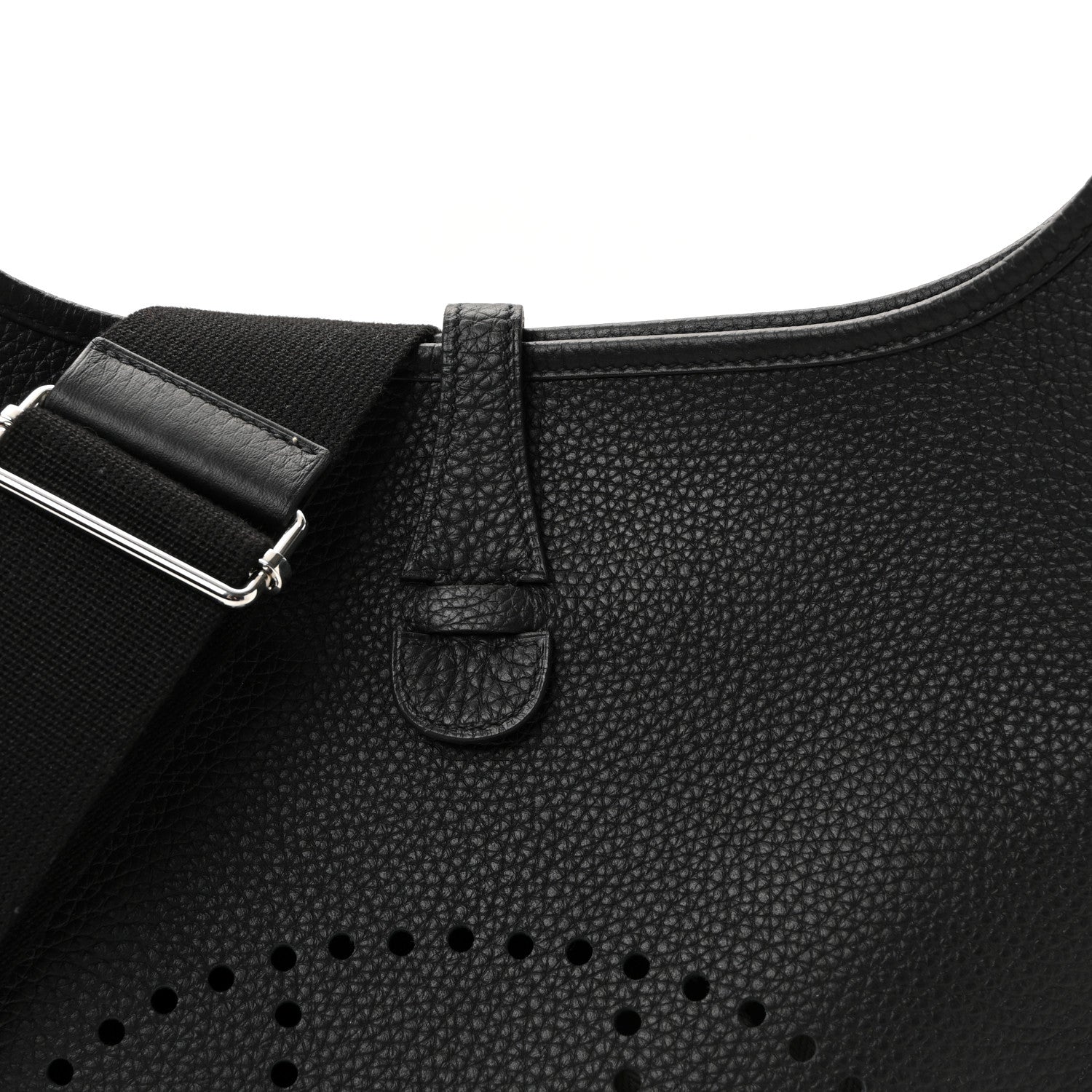 Hermes Taurillon Clemence Evelyne III PM Black 8 of 10