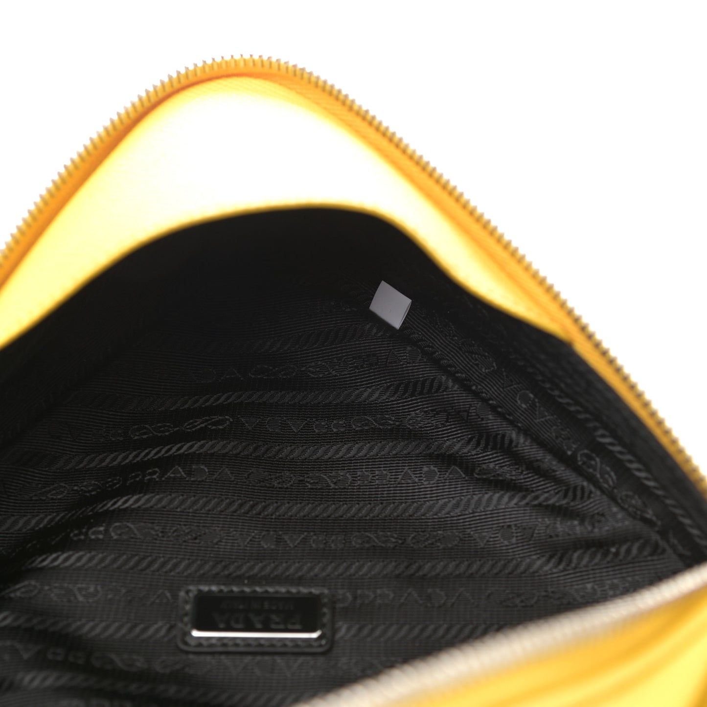 Saffiano Triangle Shoulder Belt Bag Sunny Yellow