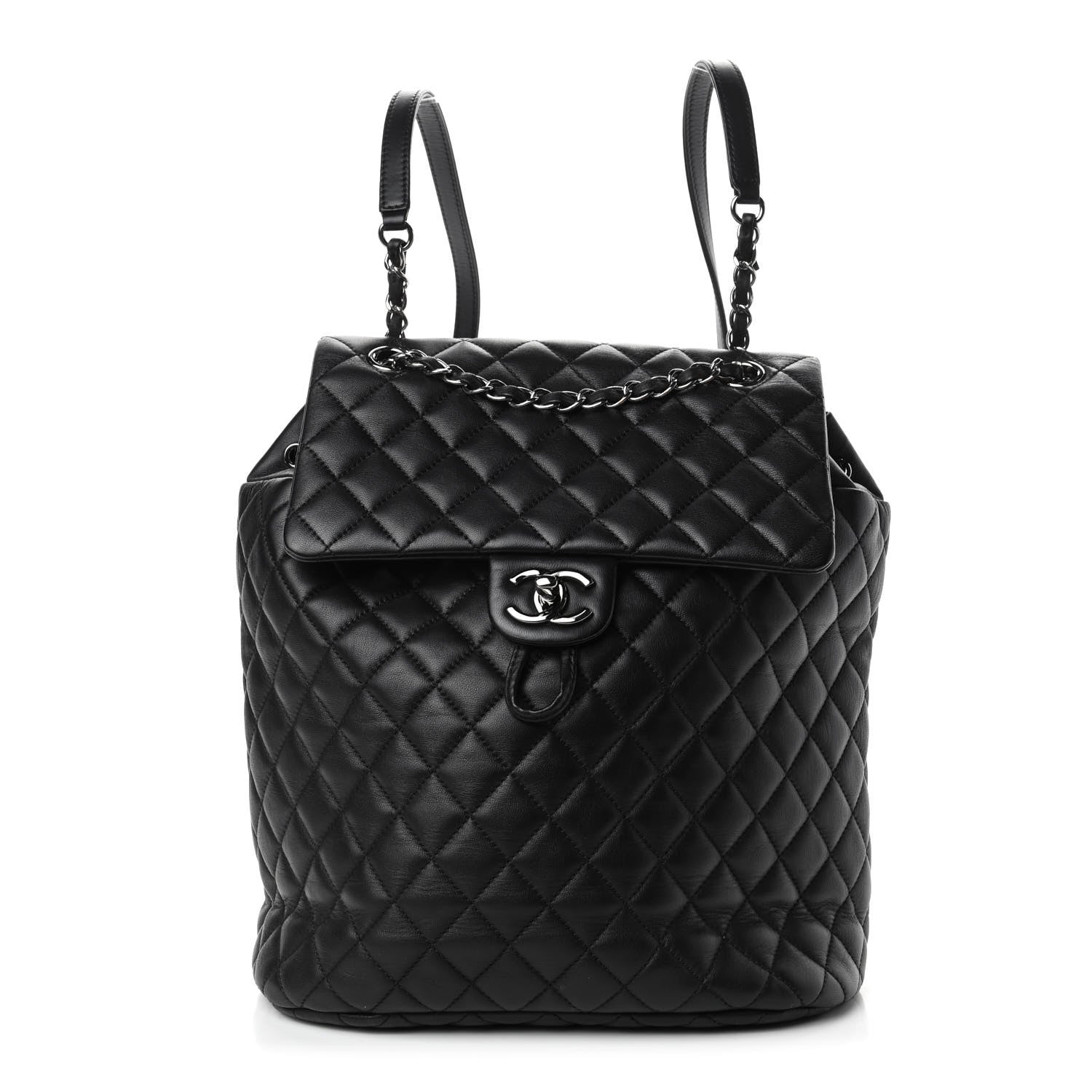 Chanel Lambskin Quilted Large Urban Spirit Backpack Black 1 of 4