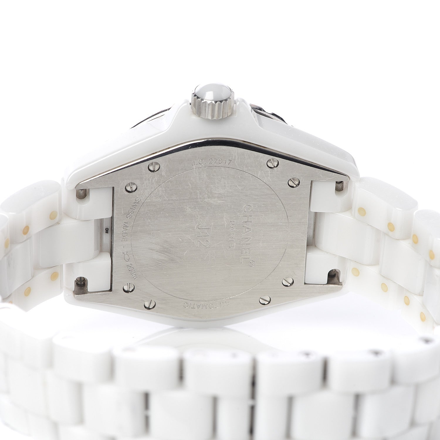 Chanel Stainless Steel Ceramic 38mm J12 Automatic Watch White 7 of 8