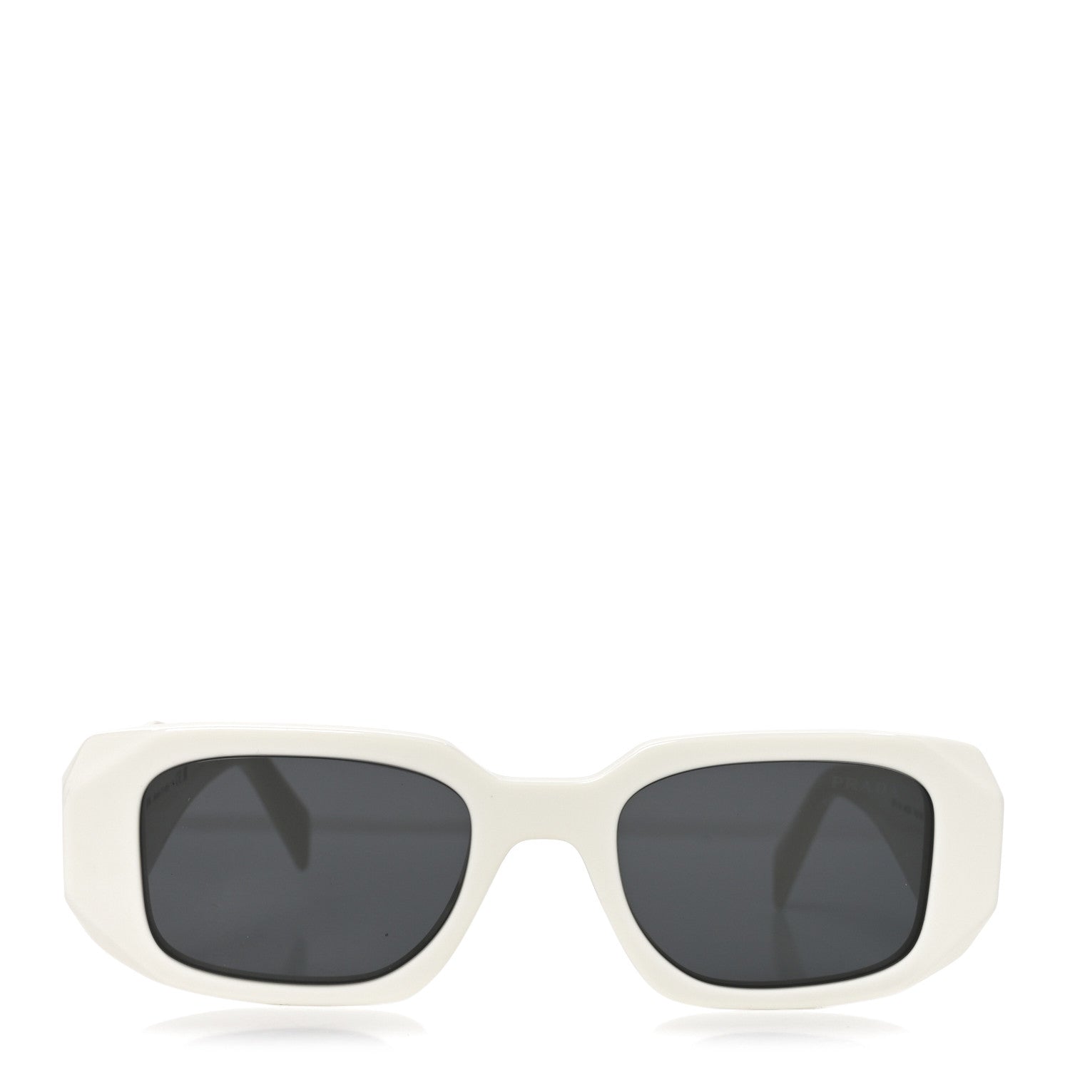 Prada Acetate Symbole Sunglasses SPR 17W White White 5 of 14