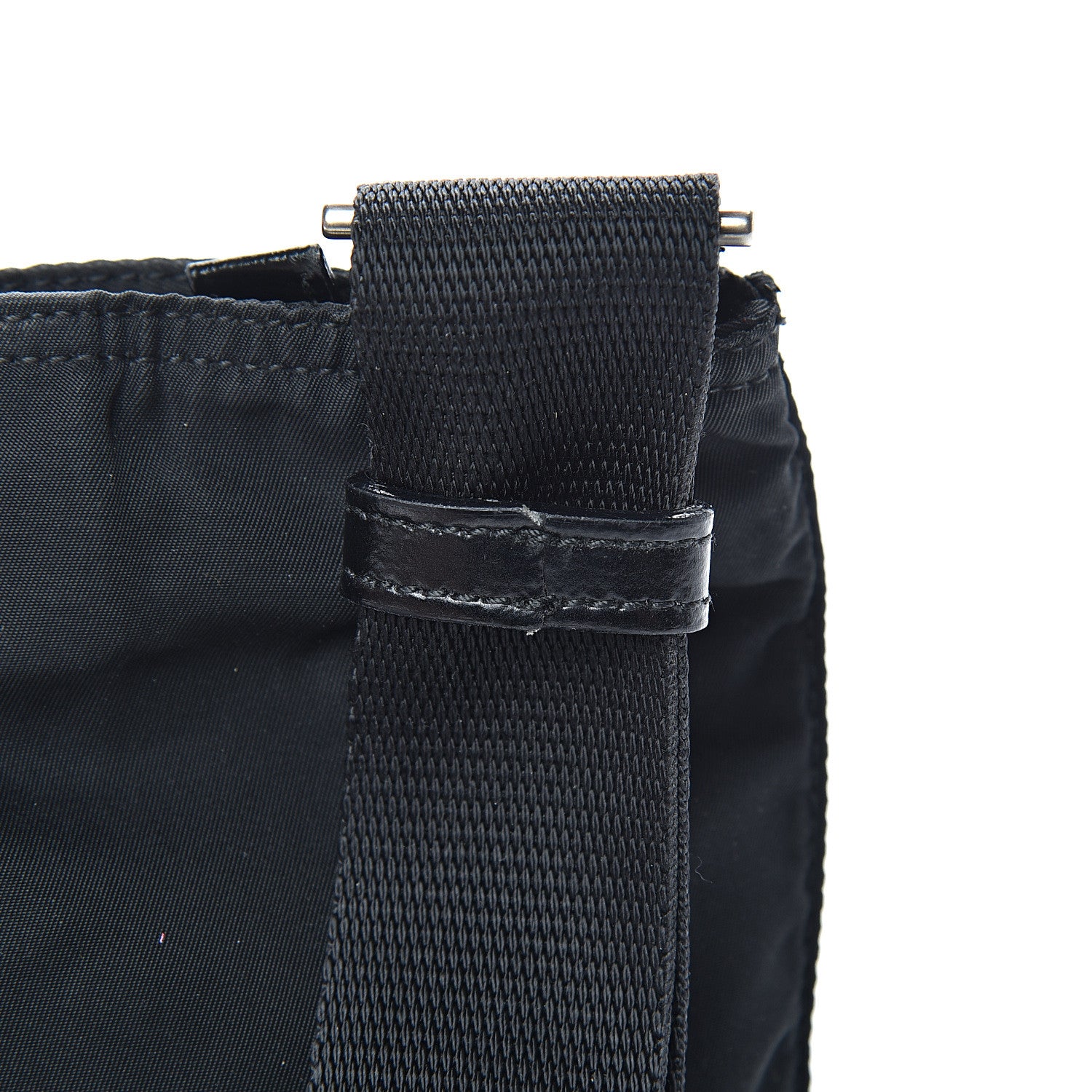 Prada Nylon Small Flat Messenger Bag Black 12 of 13