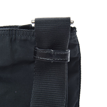 Prada Nylon Small Flat Messenger Bag Black 12 of 13