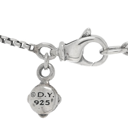 David Yurman Sterling Silver Diamond Cable Collectibles Interlocking Heart Necklace 4 of 4