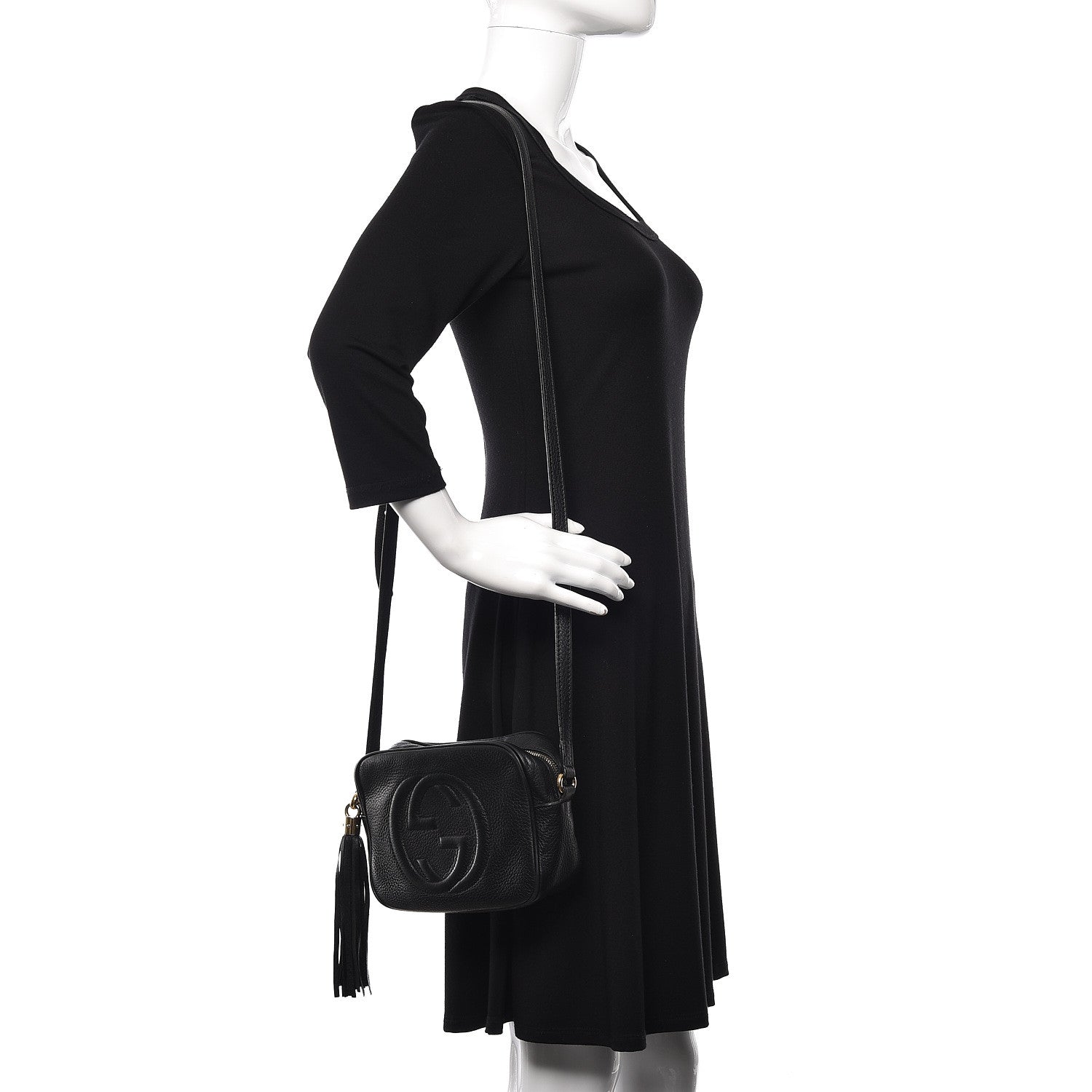 Gucci Pebbled Calfskin Small Soho Disco Bag Black 2 of 23
