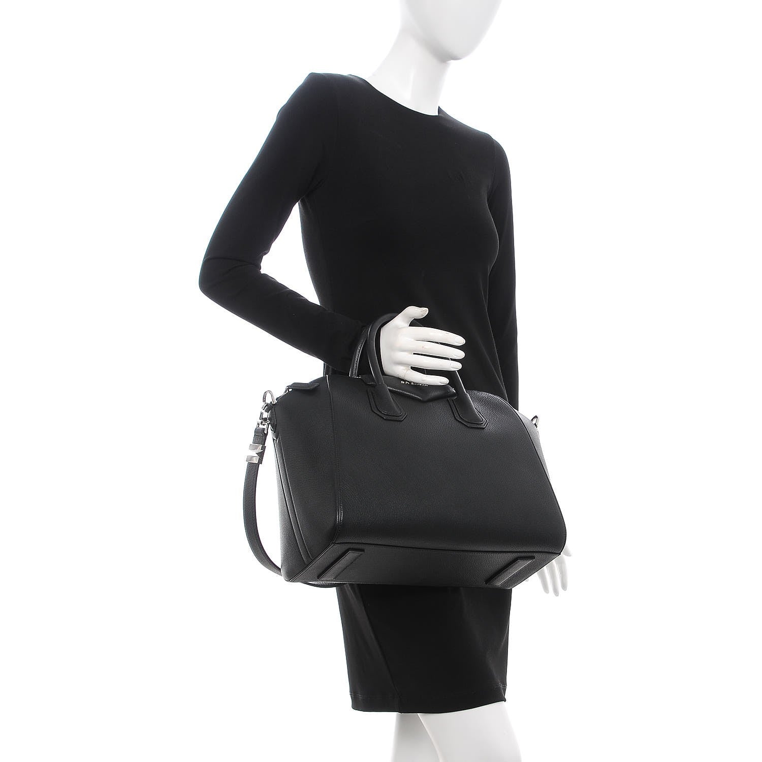 Givenchy Sugar Goatskin Medium Antigona Black 3 of 8