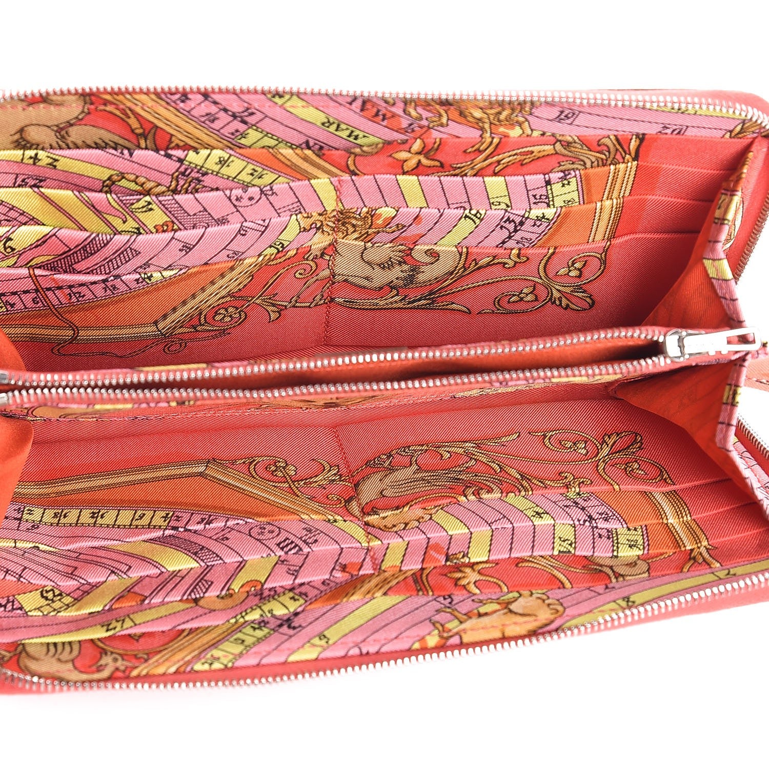Hermes Epsom Silk'in Wallet Rose Jaipur 5 of 8