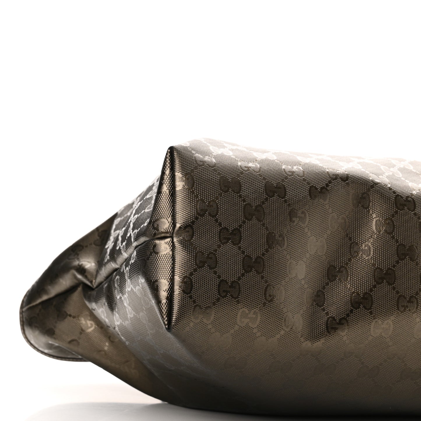 Imprime Monogram Medium Zippered Shopping Tote Pewter
