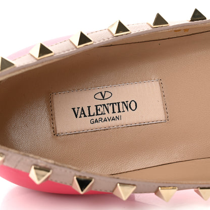 Valentino Garavani Calfskin Nappa Rockstud Ballerina Flats 36.5 Deep Fuxia Poudre 7 of 8