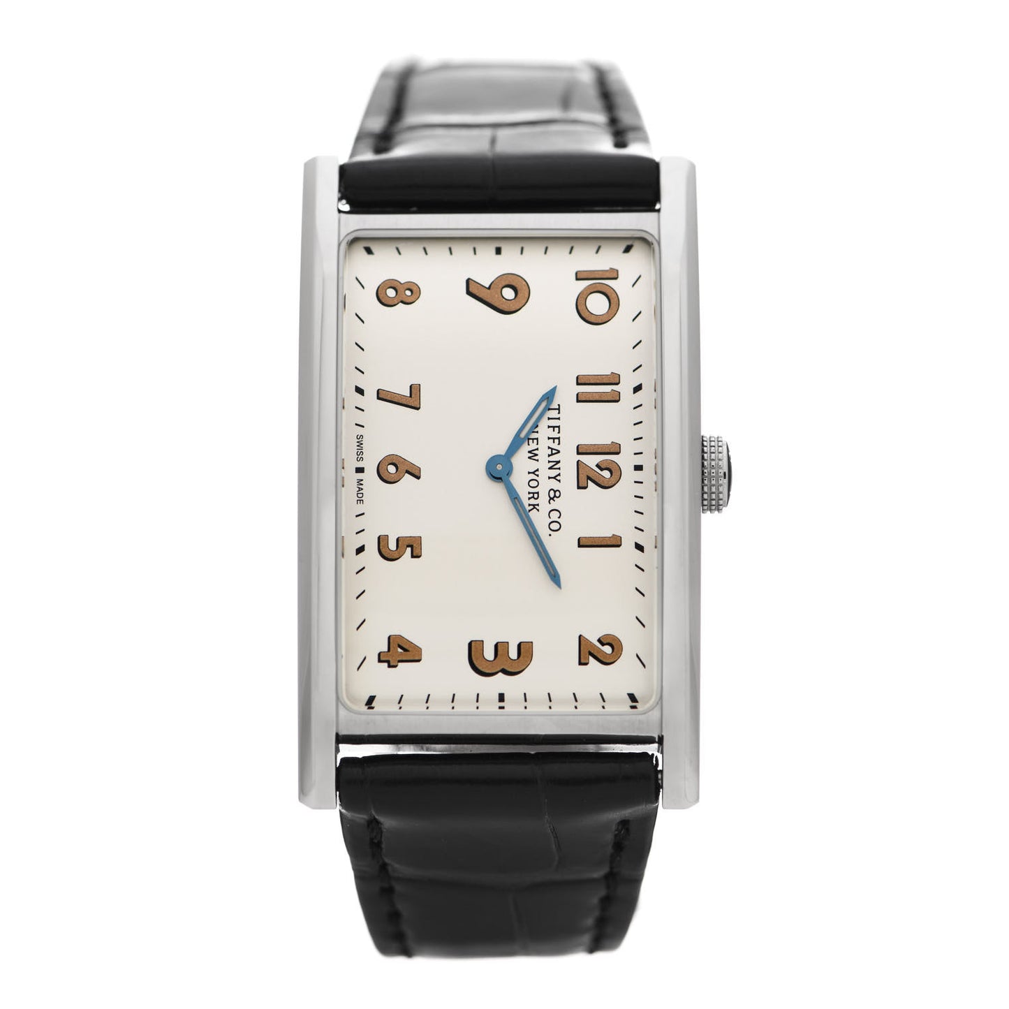Stainless Steel Alligator 25mm East West Quartz Watch