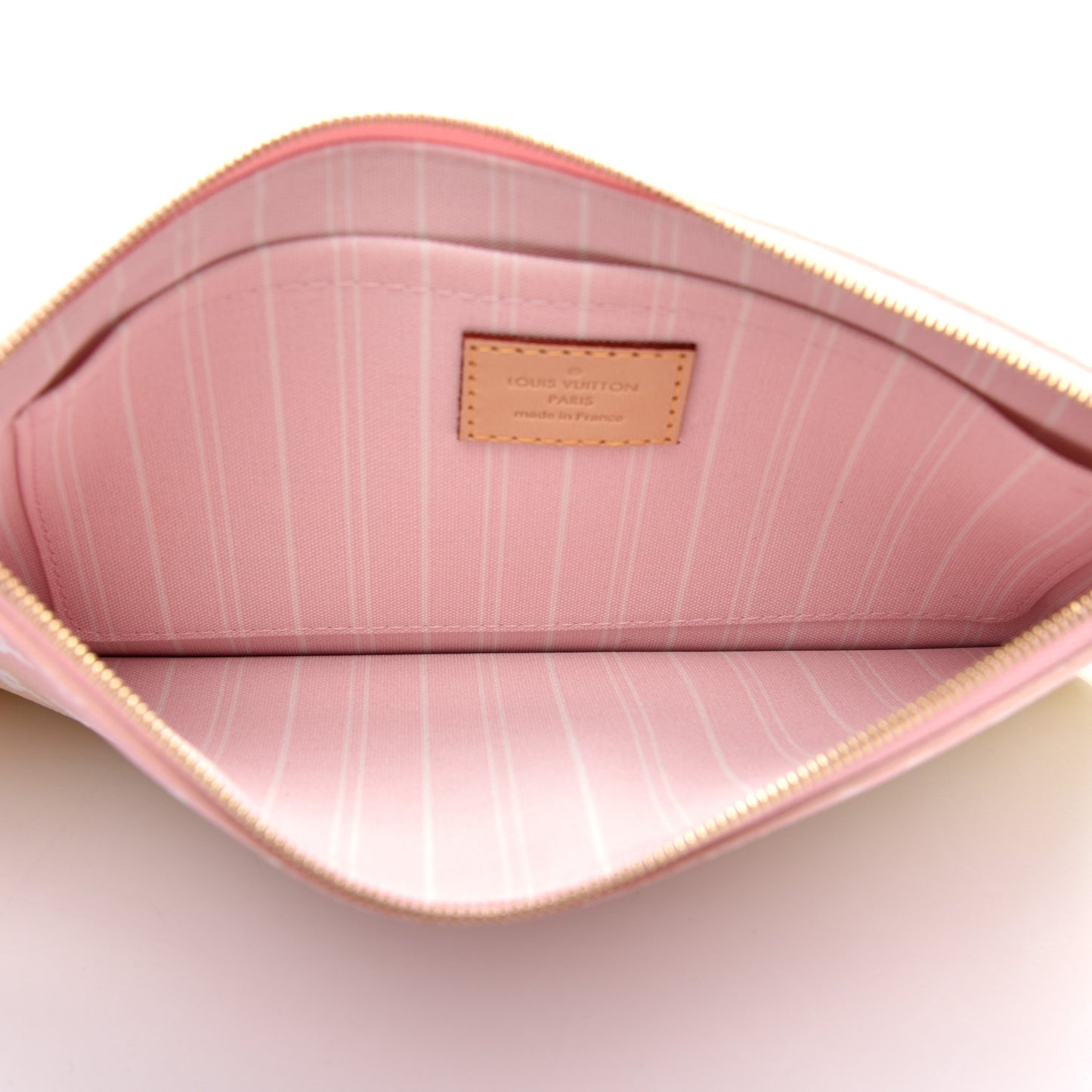 Monogram By The Pool Neverfull MM Pochette Light Pink