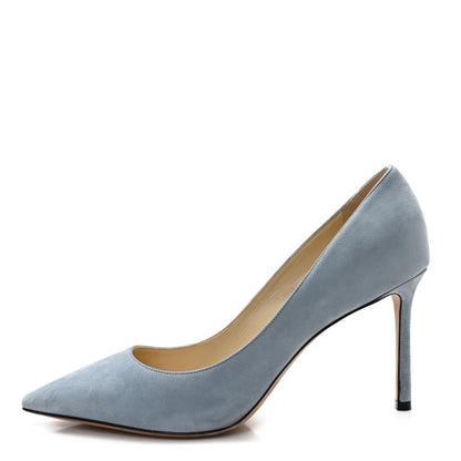 Jimmy Choo Suede Romy Pumps 39.5 Blue 1 of 9
