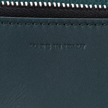 Burberry Grainy Calfskin Zip Pouch Clutch Dark Cyan 8 of 11