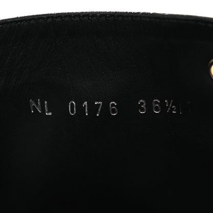 Louis Vuitton Calfskin Flat Ranger Boots 36.5 Black 8 of 11