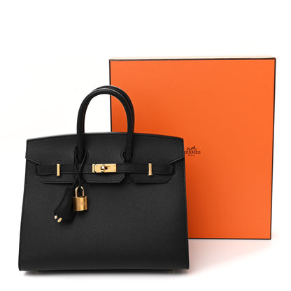 Hermes Epsom Birkin Sellier 25 Black 11 of 11