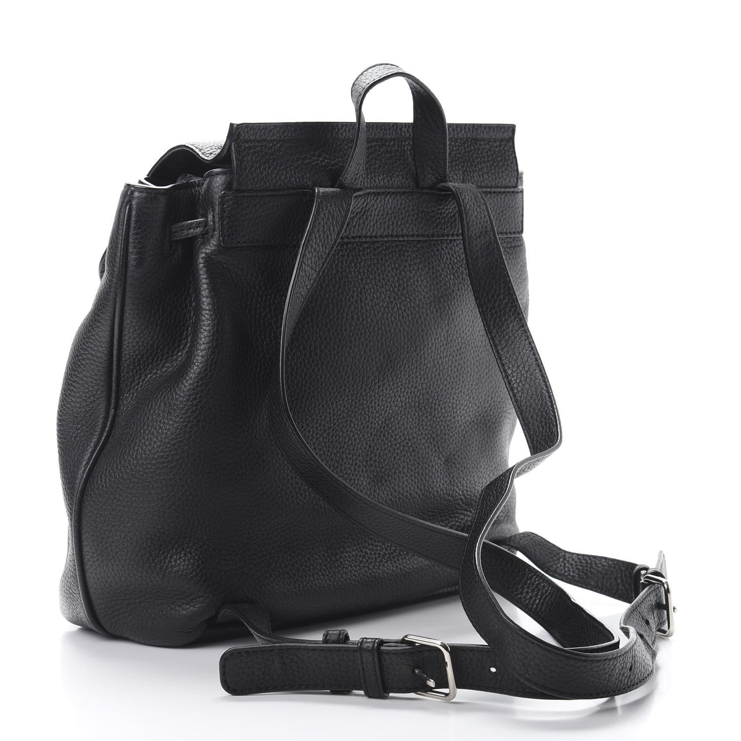 Pebbled Calfskin Pike Place Backpack Black