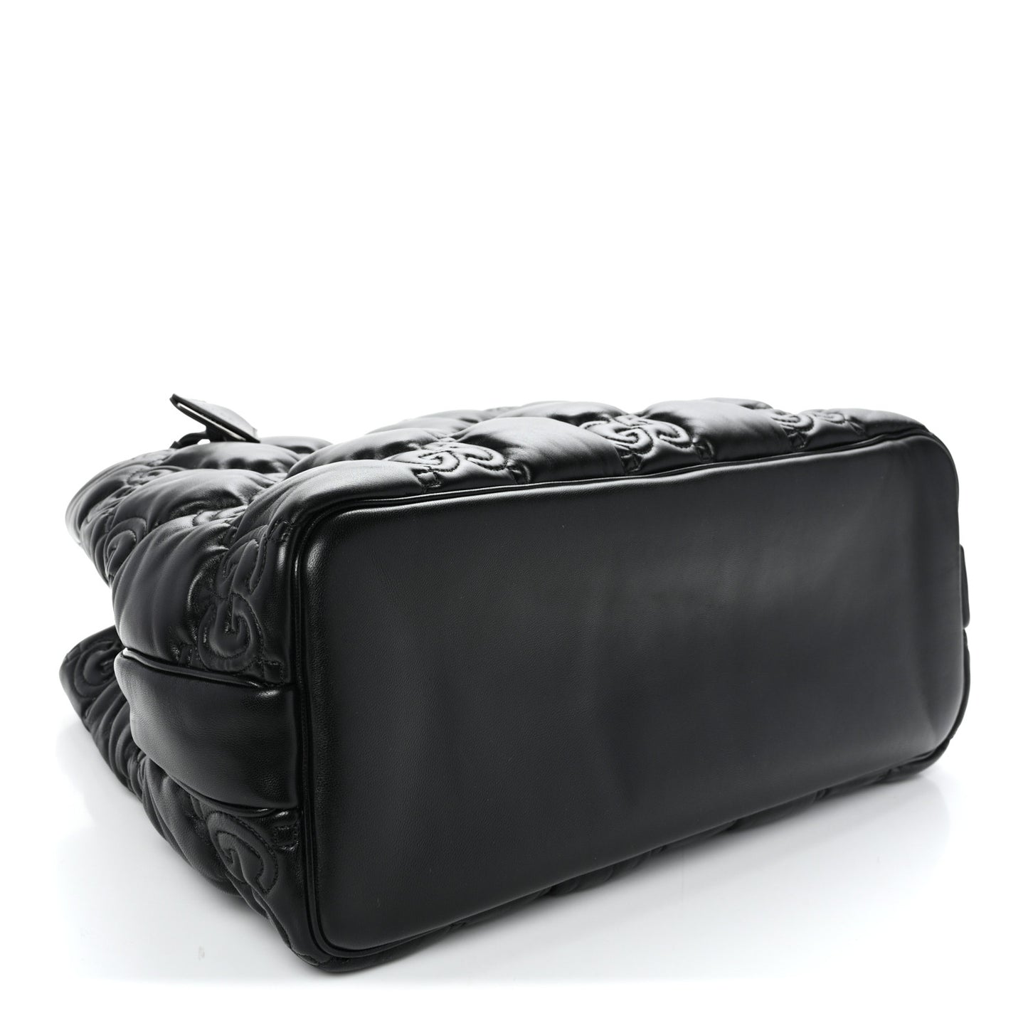 Calfskin GG Matelasse Large Tote Black