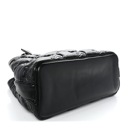 Gucci Calfskin GG Matelasse Large Tote Black 4 of 10