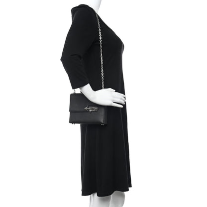 Hermes Chevre Mysore Mini Verrou Chaine Bag Black 2 of 11