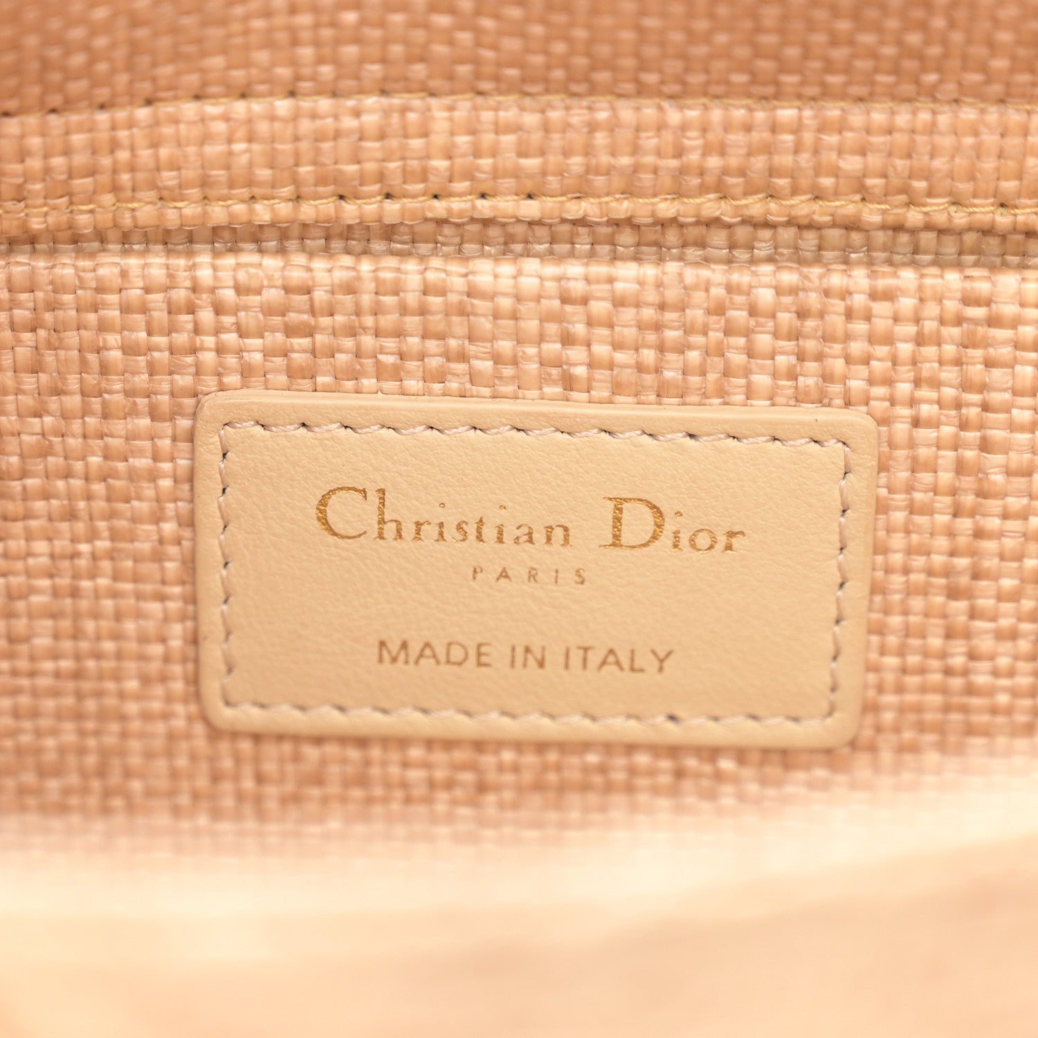 Christian Dior Raffia Medium Lady D-Joy Natural 6 of 10