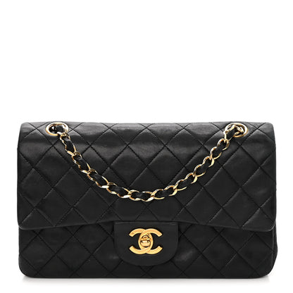 Chanel Lambskin Quilted Small Double Flap Black 1 of 15