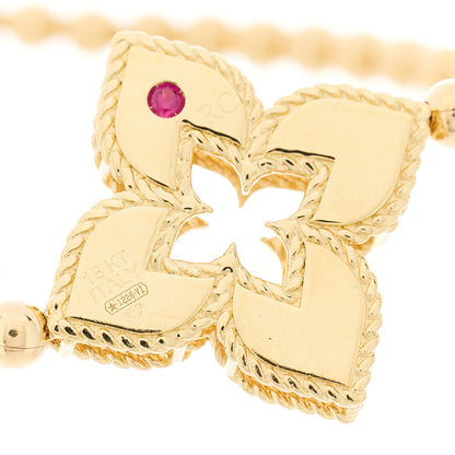 Roberto Coin 18K Yellow Gold Diamond Venetian Bead Stretch Bracelet 3 of 3